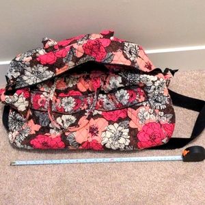 Mocha rouge Vera Bradley weekender bag